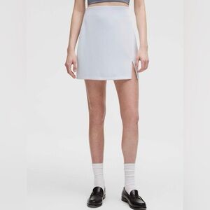 NWT Lululemon Softstreme High Rise Mini Skirt Color starch blue | Size: Medium